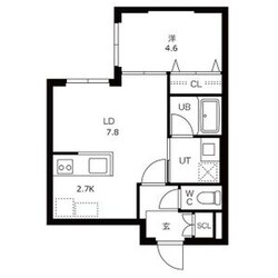 S-RESIDENCE琴似の物件間取画像